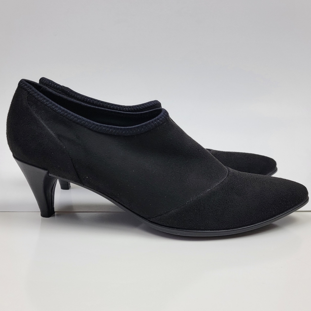 Ecco Shape 45 Pointy Sleek Slip On Heels Booties 39 - Picture 6 of 11